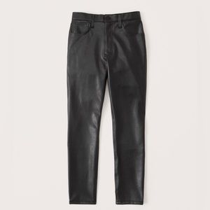 Abercrombie High rise leather pants